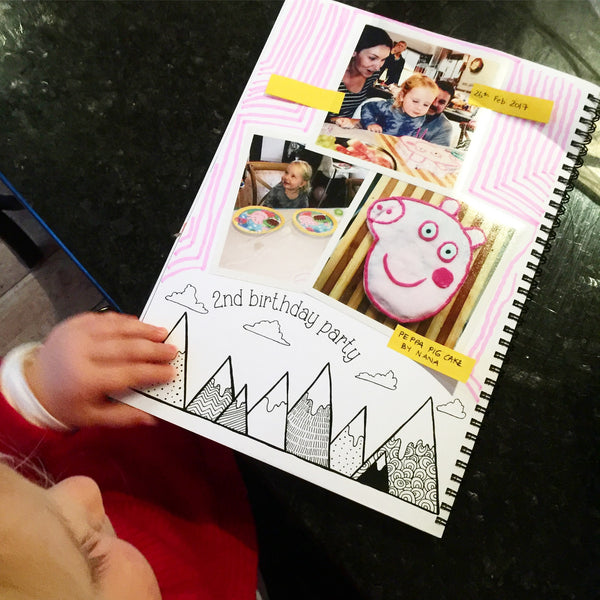 My 2 year old's birthday party page!!