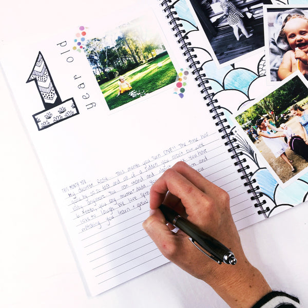 How to... use coloured pencils to customise your Monochrome Baby Book