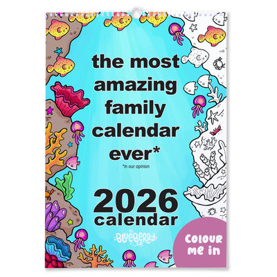 2026 Family Calendar / Colour-Me-In Calendar to Keep Your Family Organised