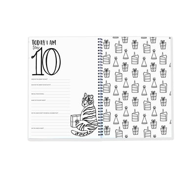 Birthday Memory Book | 18 birthdays with your tiny VIP | Blueberry Co |The birthday memory book to document the first 18  years with your growing tiny VIP