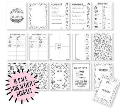 Road Trip Activity Pack Printable {Digital download}